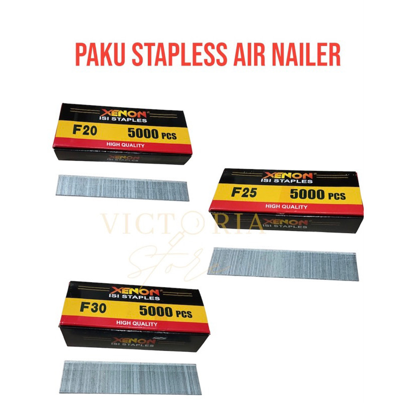 

ISI PAKU TEMBAK F20/F25/F30 XENON / ISI STAPLESS AIR NAILER XENON