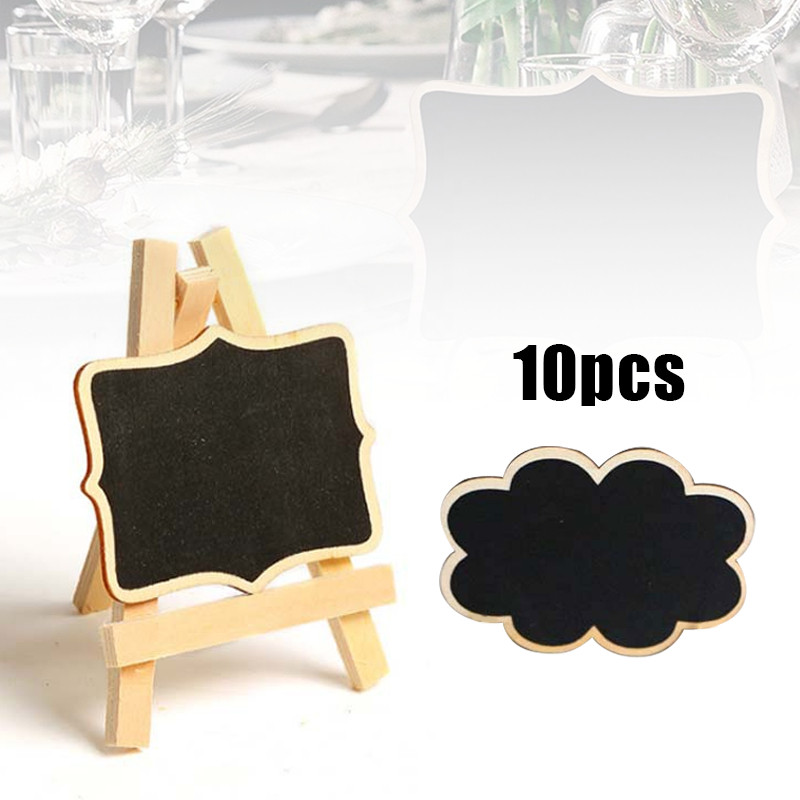 

10pcs Papan Reserved Mini Chalkboard Papan Kapur Menu Cafe Blackboard Mini Kayu Papan Tulis Kapur
