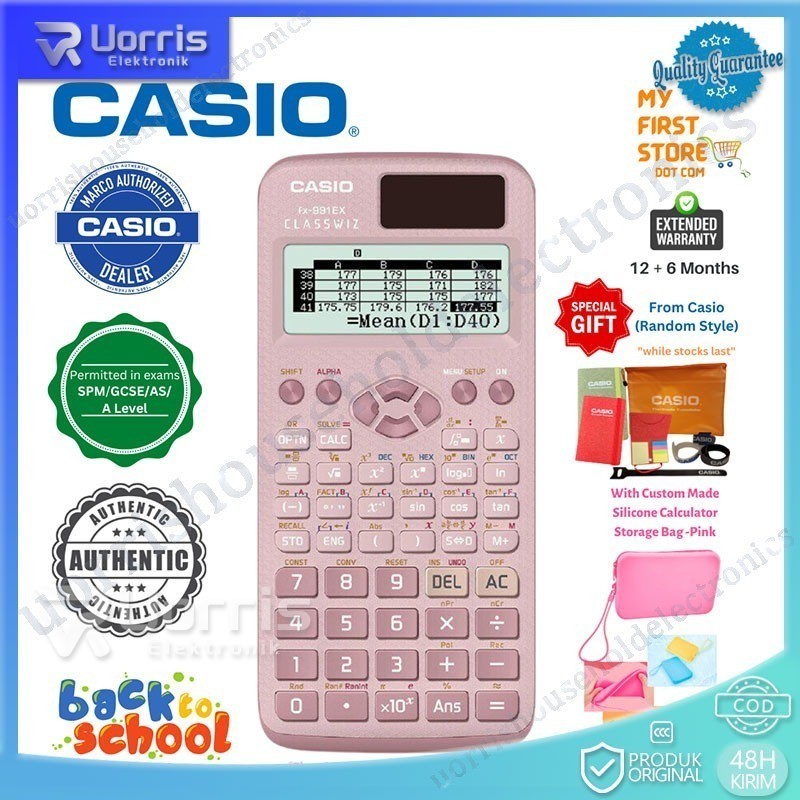 

COD STOCK CASIO FX-991EX - Kalkulator Sekolah/Kuliah - Internasional - Classwiz - 552 fungsi