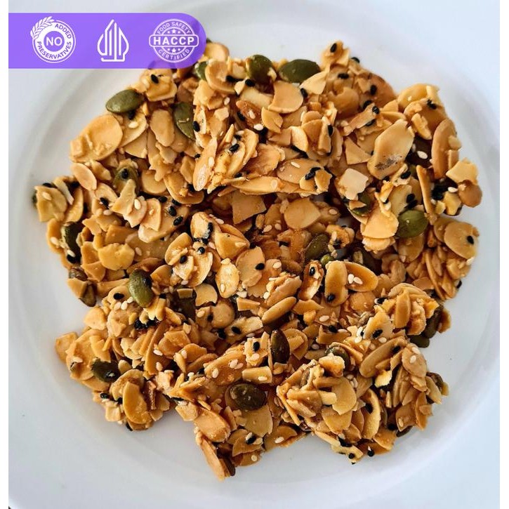 

NewZbgt- Crispy Mixed Nuts Kue Kering Premium MISOL nett 100 Gr kemasan plastik