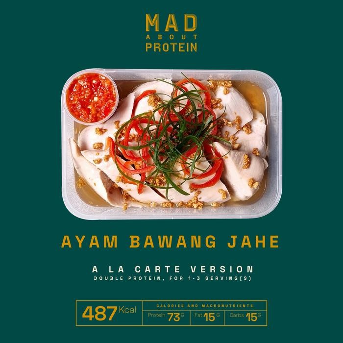

NewZbgt- [ALA CARTE] Ayam Bawang Jahe MAD ABOUT PROTEIN Frozen Mealprep