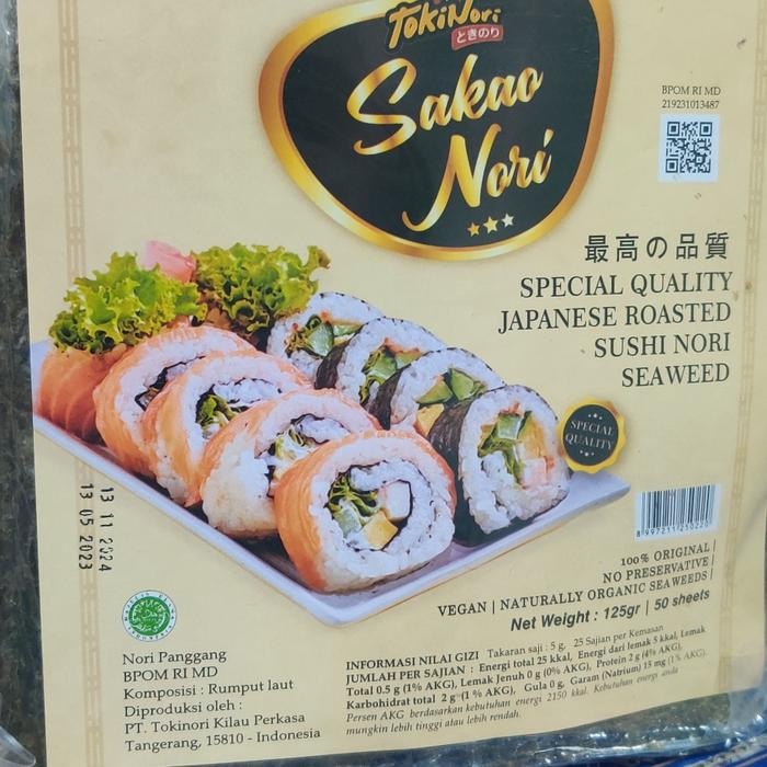 

NewZbgt- Sakao Nori isi 50 pcs Lembar Rumput Laut Sushi BEST Halal