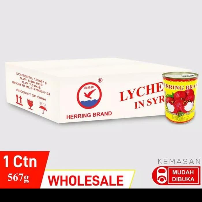 

NewZbgt- Leci kaleng ctn Lychee Kaleng Herring Brands Leccy Kaleng