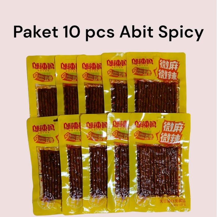 

NewZbgt- Paket 10 pcs Latio A bit Spicy 100 g snack viral