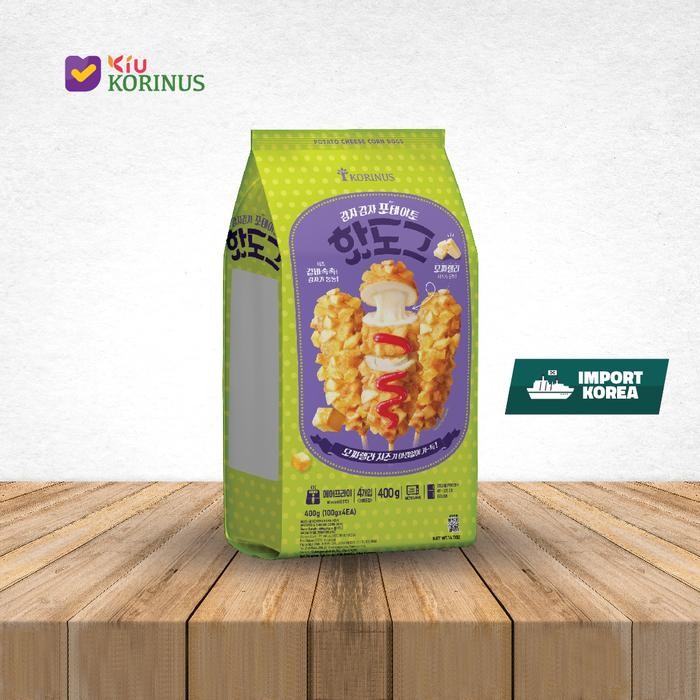 

NewZbgt- K - 1 PACK (5pcs) Potato & Cheese Corn Dog 400gr