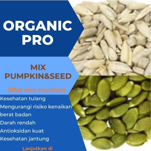 

NewZbgt- MIX PUMPKIN SEED ROASTED & SUNFLOWER ROASTED 500gr