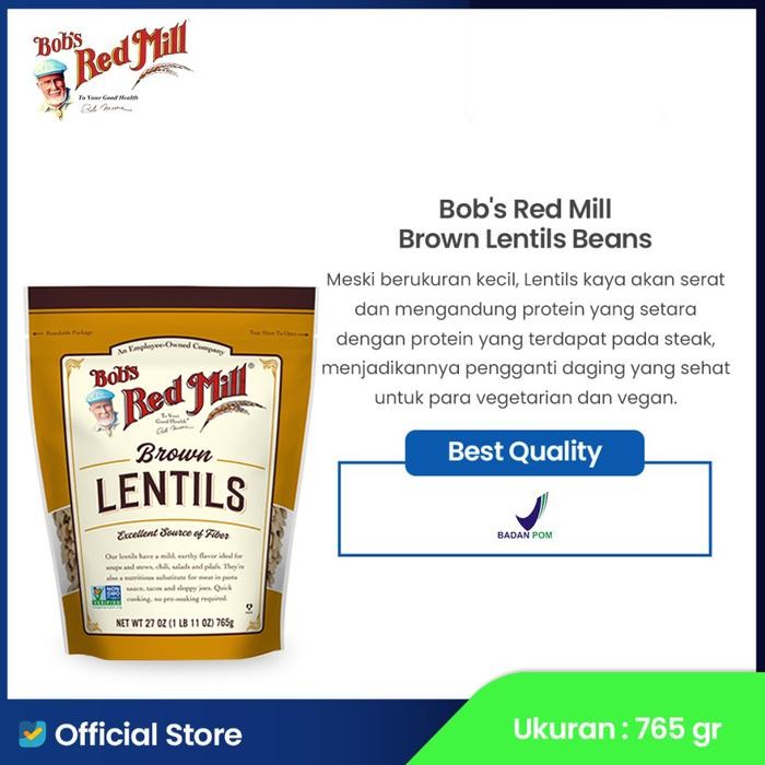 

NewZbgt- Bob's Red Mill Brown Lentils Beans 765 gr