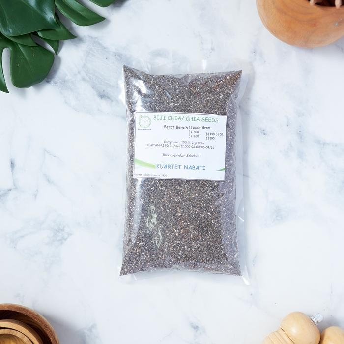 

NewZbgt- 1000gr Organic Black Chia Seeds - Chia Seeds Hitam Organik - USDA Certified Organic