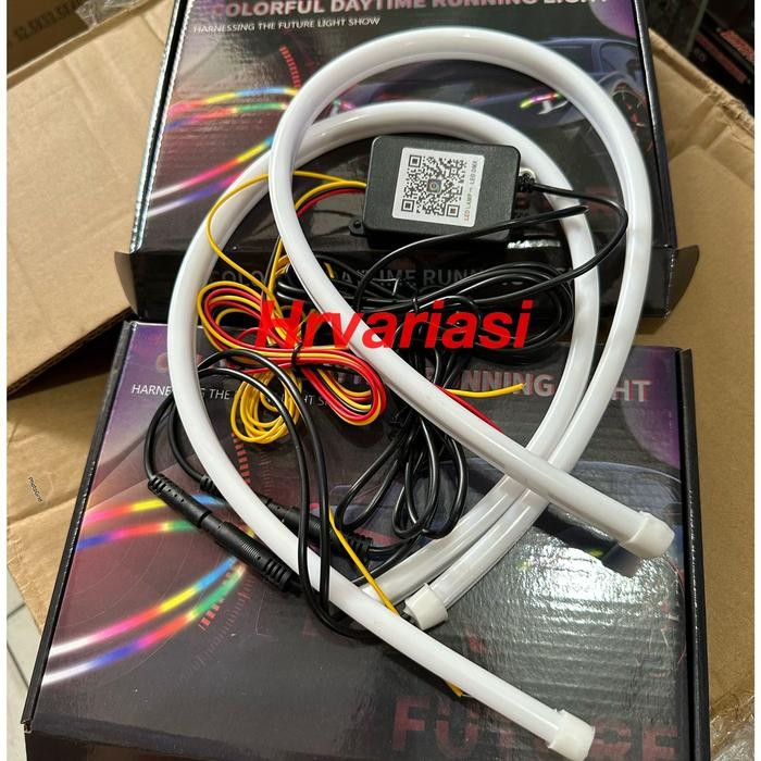 Lampu Drl Alis Flexibel 60Cm Wrgb App Bluetooth Lampu Alis Matrix Rgb