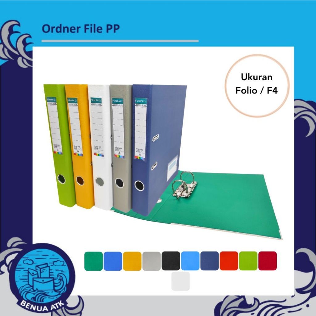 

Penpal - Ordner File / Lever Arch File PP ukuran Folio / A5