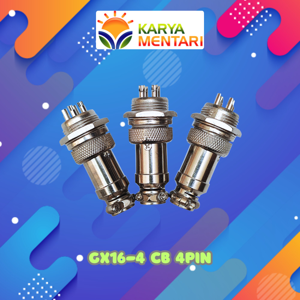 Konektor CB GX16 4pin  Aviation Connector GX16 4pin Male Plug Connector GX16 Circular Socket Plug Pa