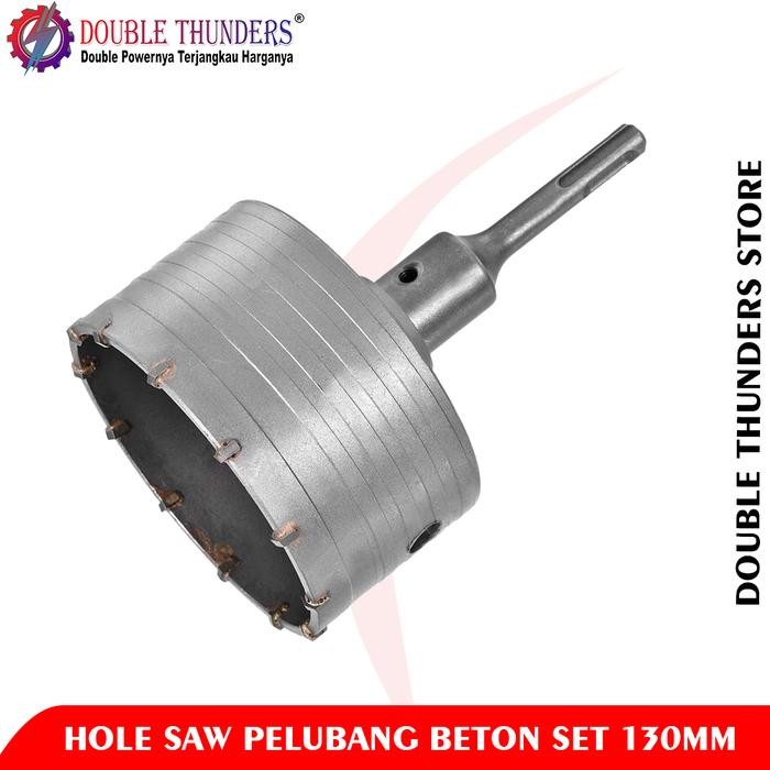 DT Hole Saw Beton Set 130MM / Hole Saw Pelubang Beton Set
