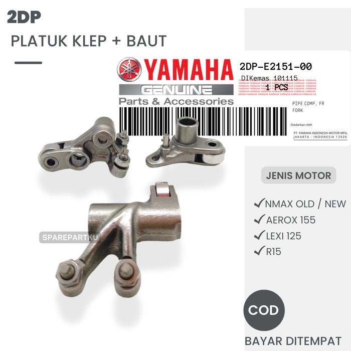 PREMIUM (2DP) PLATUK KLEP + BAUT YAMAHA NMAX OLD/NEW, AEROX 155, LEXI 125, R15/ TEMPLAR/ KLEP