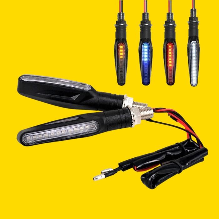 PREMIUM Lampu Sein Led Sequential Motor Model Lightech Universal KLX CRF 150