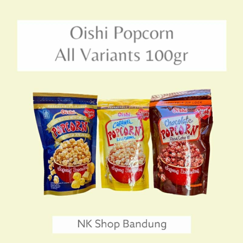 

Sajiandapur Oishi Popcorn Caramel Coklat - Ziplock Party Size 100Gr