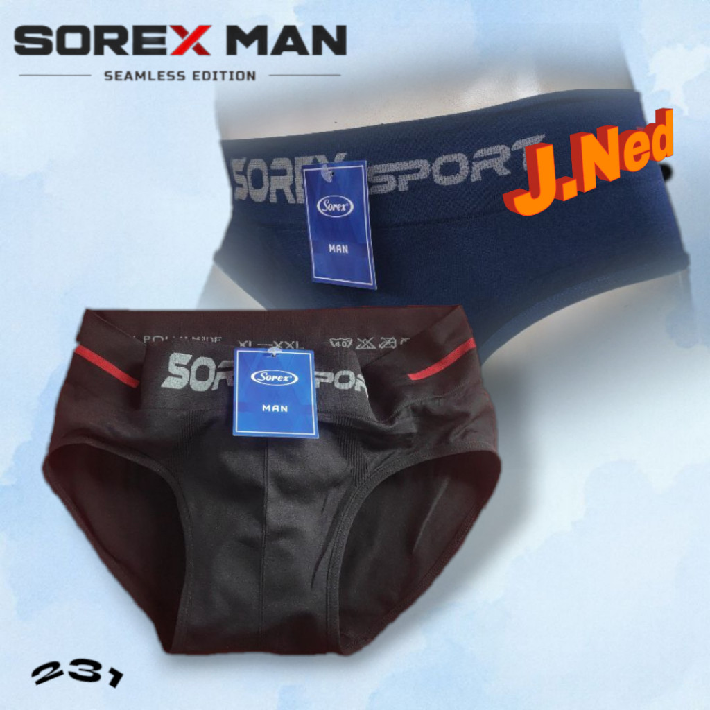 J231 Sorex Man Celana Dalam Pria Dewasa, Celana Dalam Laki Laki Sorex Size M/L - XL/XXL