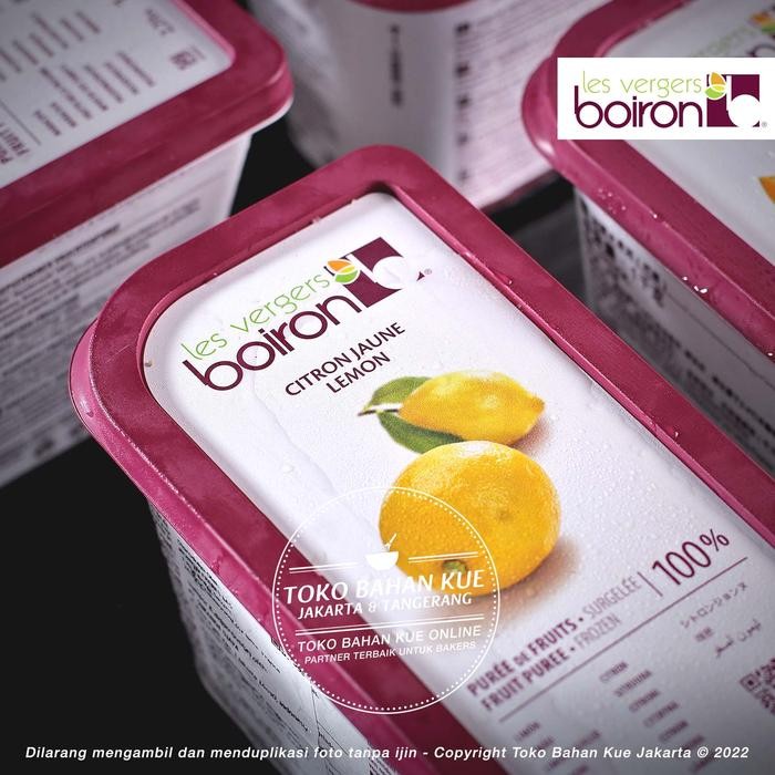 

Boiron Fruit PUREE Lemon 100% 1kg Sari Buah Lemon Frozen Food Import