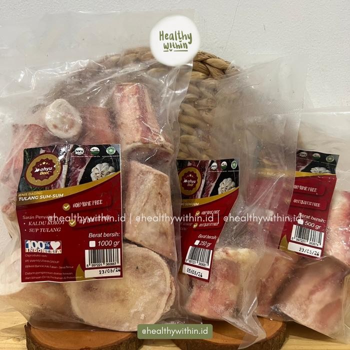 

Grassfed Organic Local Beef Bone Marrow / Tulang Sumsum Sapi Organik