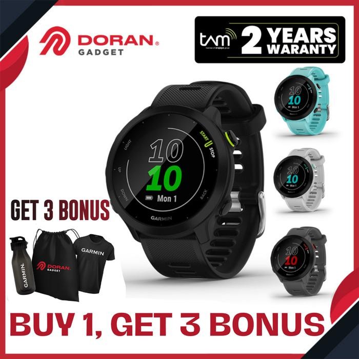 Garmin Forerunner 55 Smartwatch Garmin Fr 55 - Garansi Resmi 2 Tahun Terlaris