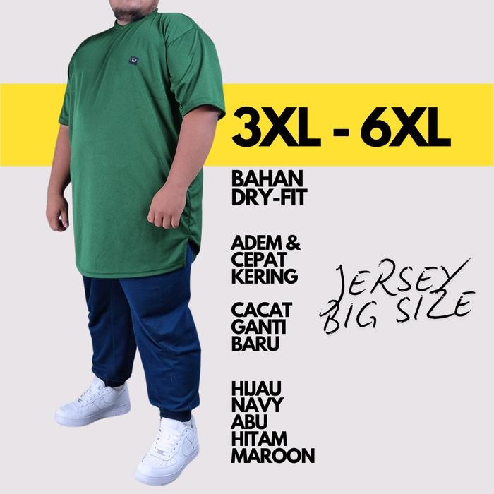 SALE TERHOTT BAJU JERSEY BIG SIZE BAJU OLAHRAGA PRIA JUMBO KURTA JERSEY 3XL 4XL 5XL 6XL READYY
