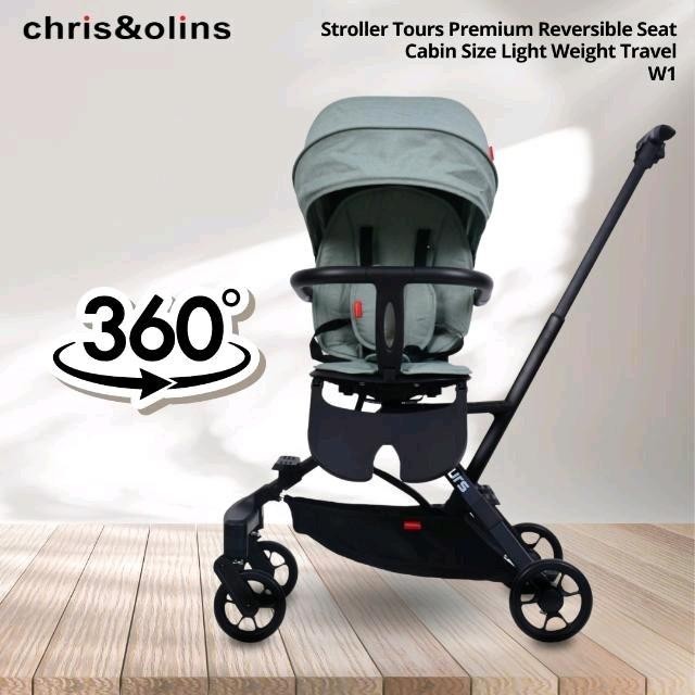 Terbaru! Stroller Chris Olins W1 Tours Rotate / Kereta Dorong Bayi