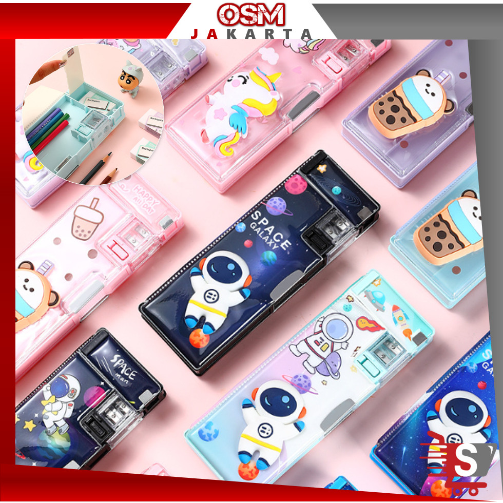 

OSM JKT S5945 Kotak Pensil Case Magnet Untuk Anak Tk & Sd / Kotak Pensil Anak Lengkap Dengan