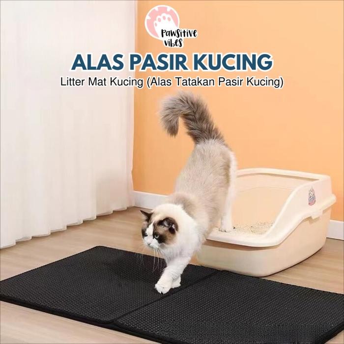 ..... Alas Pasir Kucing - Karpet Pasir Kucing -Litter Mat Kucing - Keset Pa