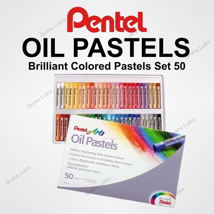 

TERLARIS Crayon Pentel Oil Pastels 50 warna