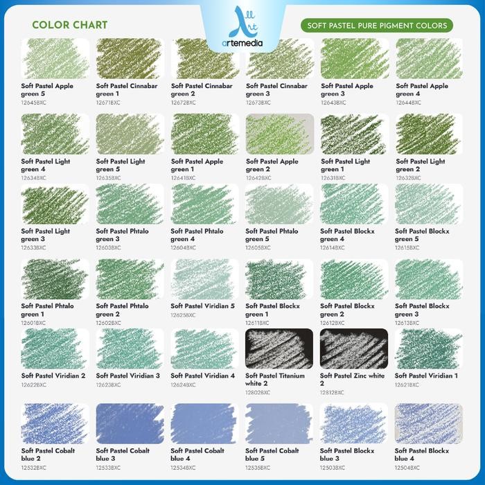 

TERLARIS Blockx Soft Pastel Pure Pigment Handmade Krayon Warna Lembut Satuan