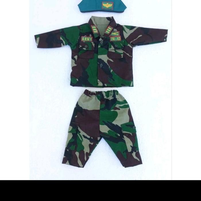 Promo kostum tni bayi kostum tentara anak kostum tni newborn baju tni bay