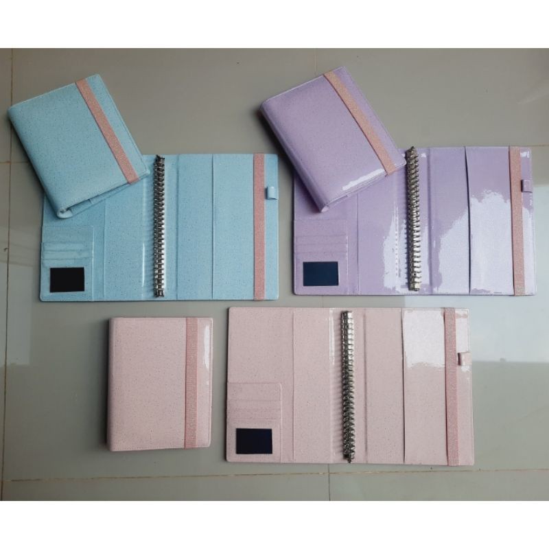 

Binder Premium Hologram Glitter Pastel Strap A6 6ring A5 20ring B5 26ring
