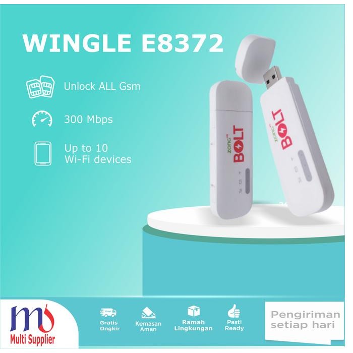 Modem Wifi 4G LTE E8372 Wingle Unlock All Operator