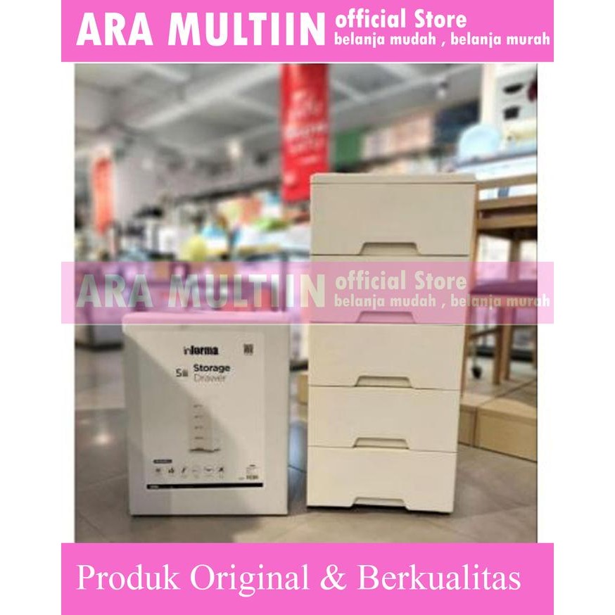Drawer Informa Laci Penyimpanan 5 Tingkat Lemari Ivy