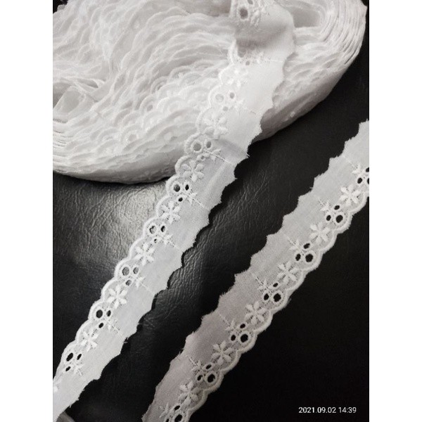 Renda katun renda pinggir renda putih renda kecil renda bordir renda kain renda halus renda baju