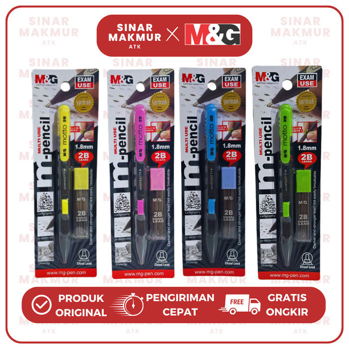 

UM1 Pensil Mekanik/Mechanical Pencil 1.8 mm Chisel Tip AMP33771 M&G (PCS)