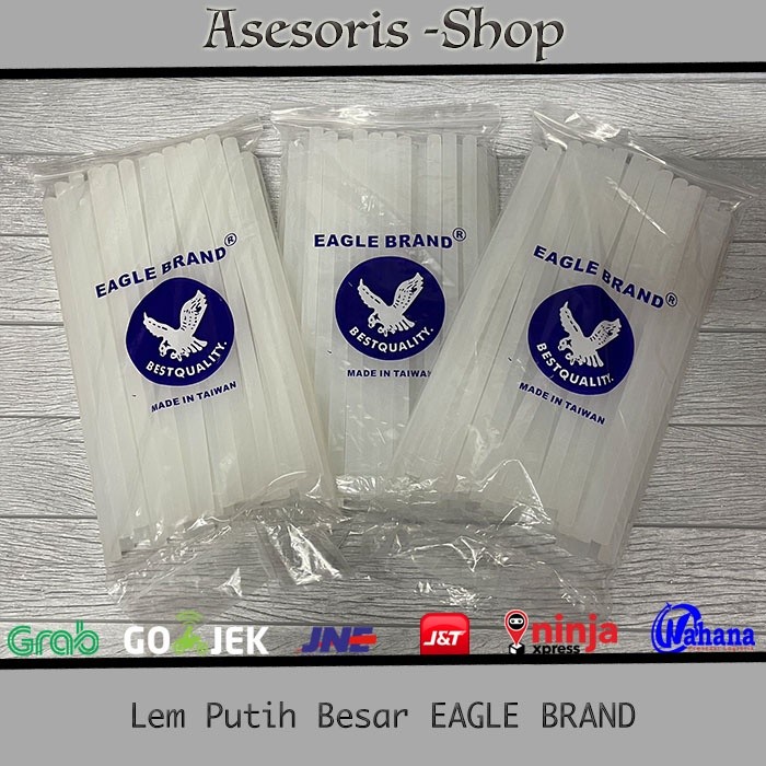 

Isi Lem Tembak Putih EAGLE Brand Lem Putih KECIL merk EAGLE Lem Putih BESAR merk EAGLE 1KG