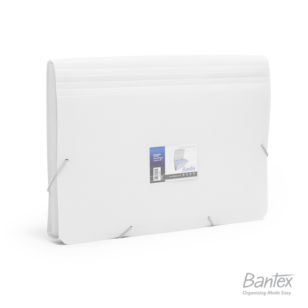 

Bantex Expanding File PP Folio White #3601 07