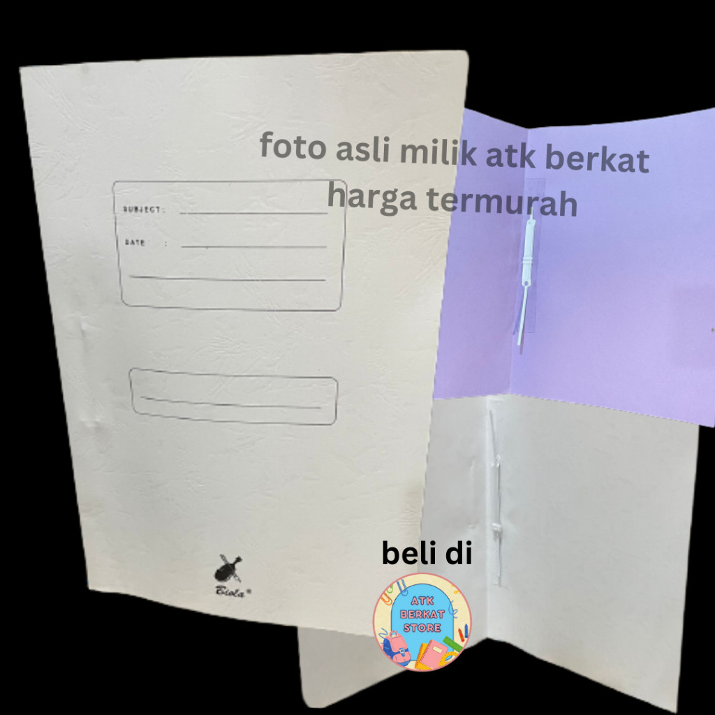 

Map folder kertas stopmap Biola 5001 Snel hecter warna Putih Ungu