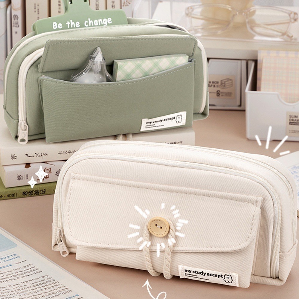 

Kotak Pensil Kanvas Multiwarna Kotak Pena Estetika Kapasitas Besar Korea Perlengkapan Penyimpanan