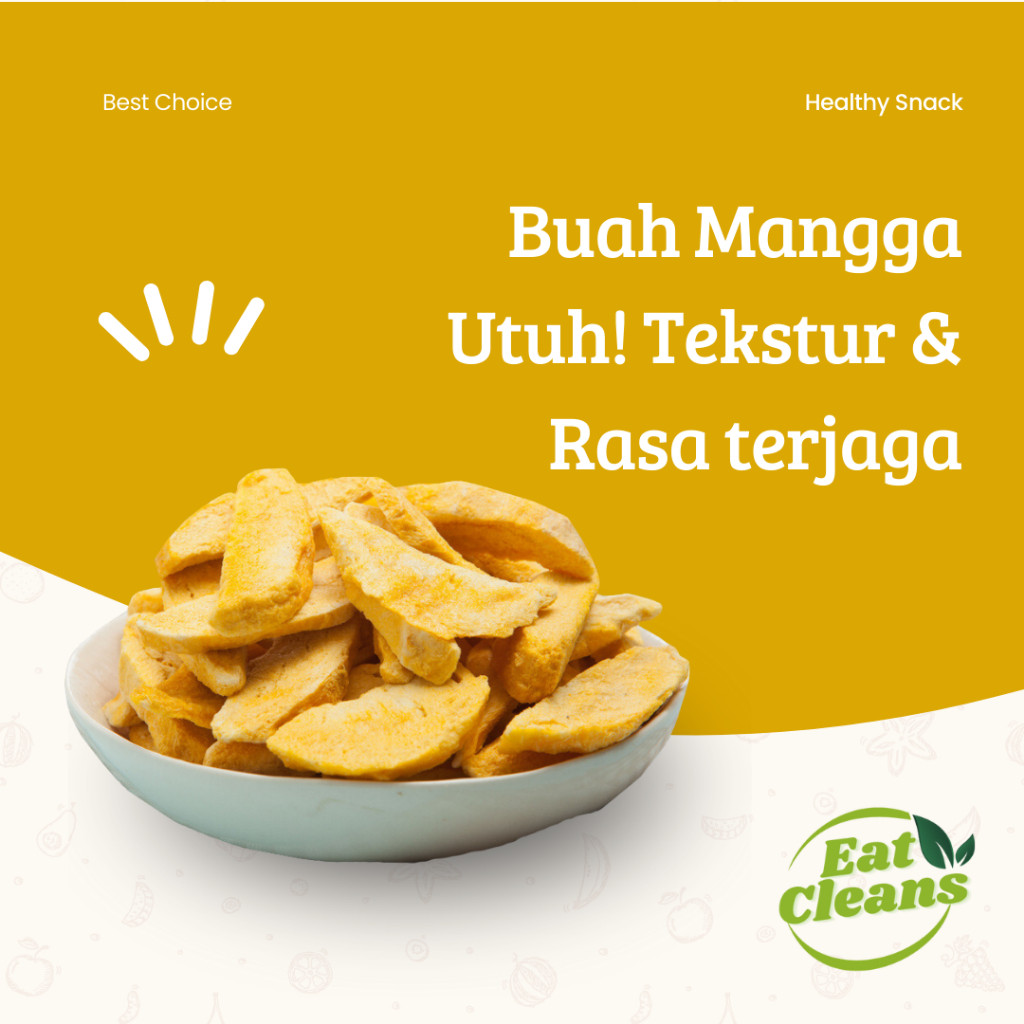 

AYOOOLLARIZSS!! Freeze Dried Mango - Snack Keripik Buah Mangga Manggo - Mango Kering Crispy Freeze -
