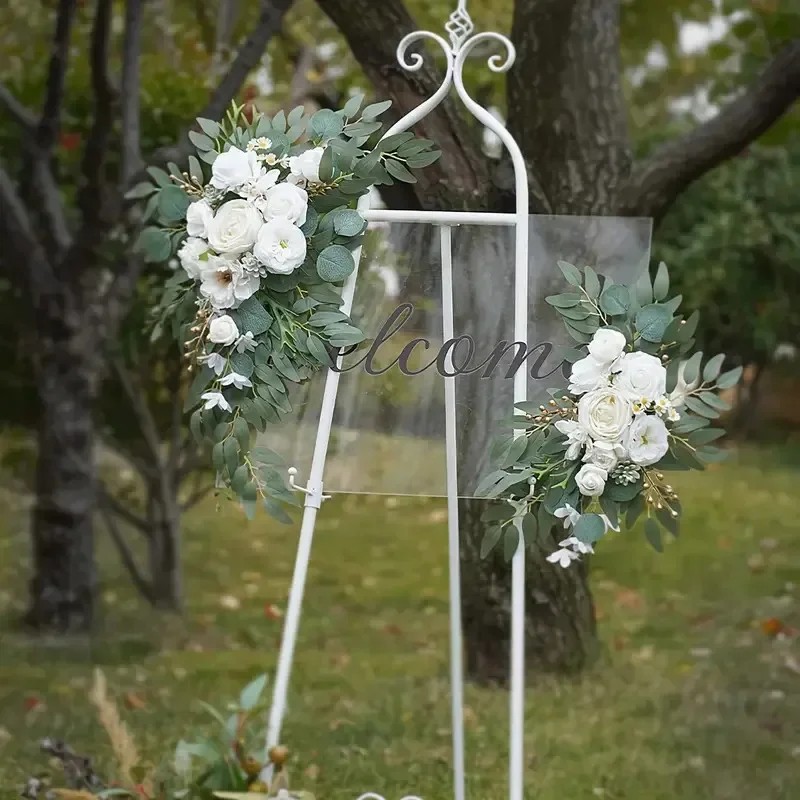 1 Set Artificial Wedding Arch Flowers Kit Wedding Flowers Garlands Silk Flower Swag Wedding Welcome