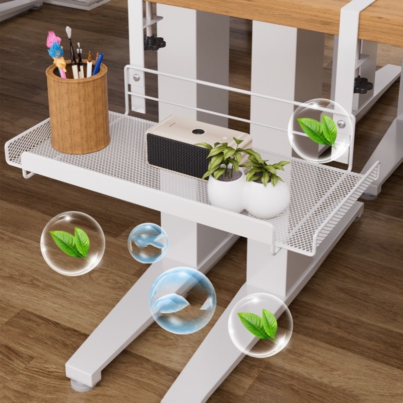 Under-desk Cable Management Tray Cable Management Rack Without Punching Carbon Steel Scalable