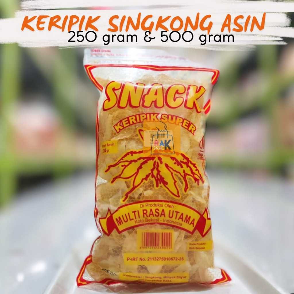 

AYOOOLLARIZSS!! Keripik Singkong Super 225gr 450gr Cemilan Singkong Snack Murah Kemasan Ekonomis
