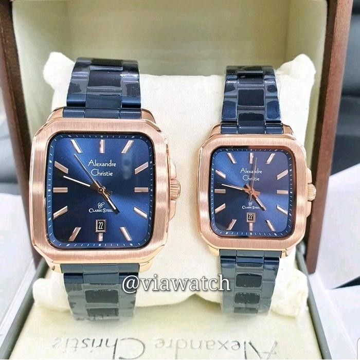 Ac 8687 Jam Tangan Couple Alexandre Christie Ac8687 Asli 100%