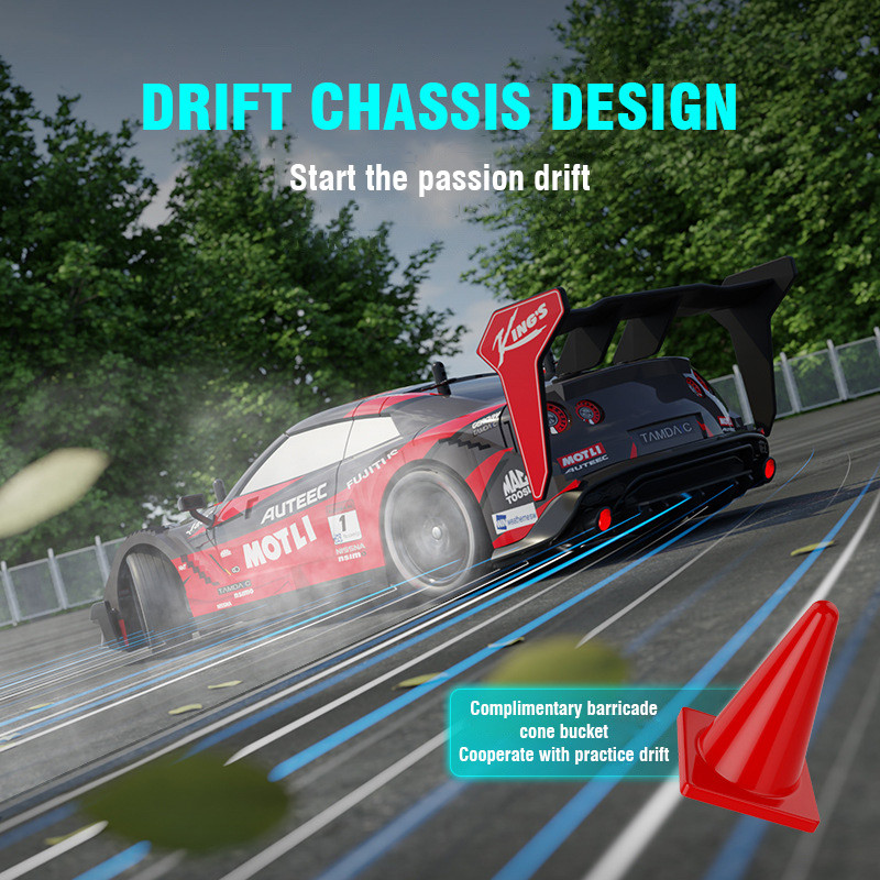 1:14 4WD RC Drift Car Racing 2.4G Remote Control Car Four-wheel Drive Remote Control Drift Car GTR