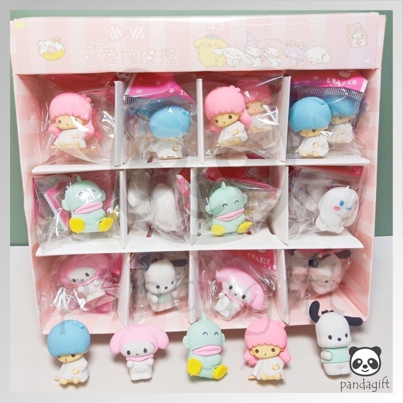 

UM1 (36Pcs - 1Box)Penghapus Pensil Karakter Sanrio Pokemon Space Rabbit Lucu Penghapus Lucu - GG0357