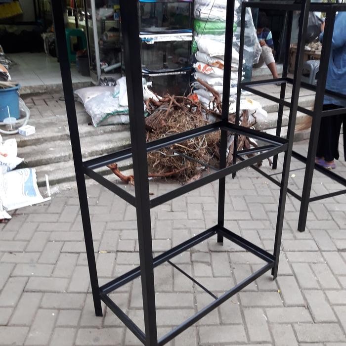 RAK AQUARIUM 100X40 TINGGI 120 .3 SUSUN