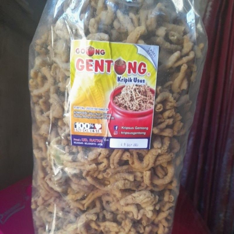 

Dapur Joglo Keripik Usus Ayam Gentong 1Kg Asli Mojokerto