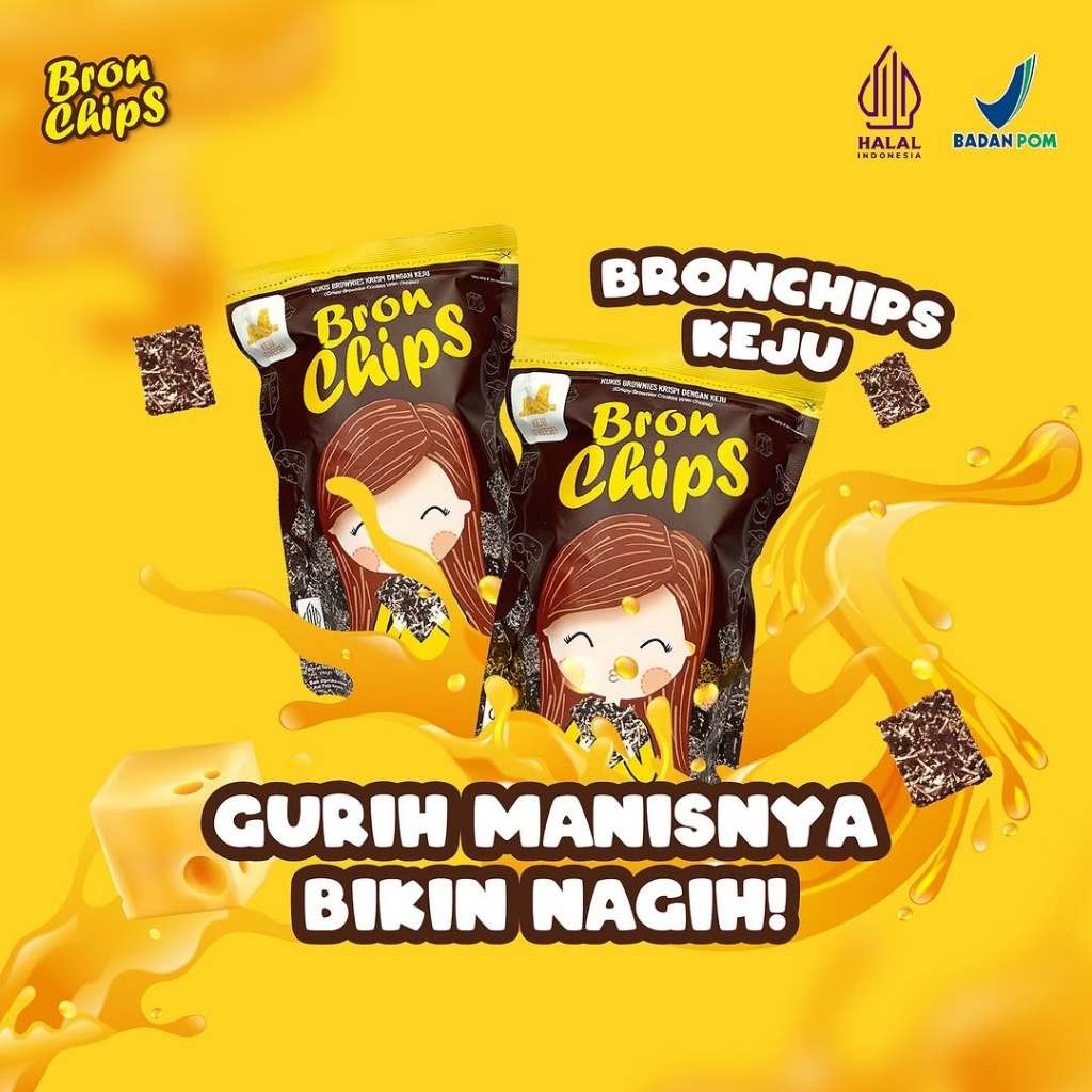 

Dapur Joglo Bronchips Keripik Brownies Kripik Bron Chips Snack Manis Camilan Viral Cap Koki Paket