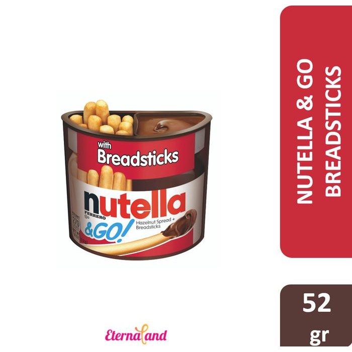 

EatFr3sh- Nutella & Go Breadsticks - cokelat nutela Import USA